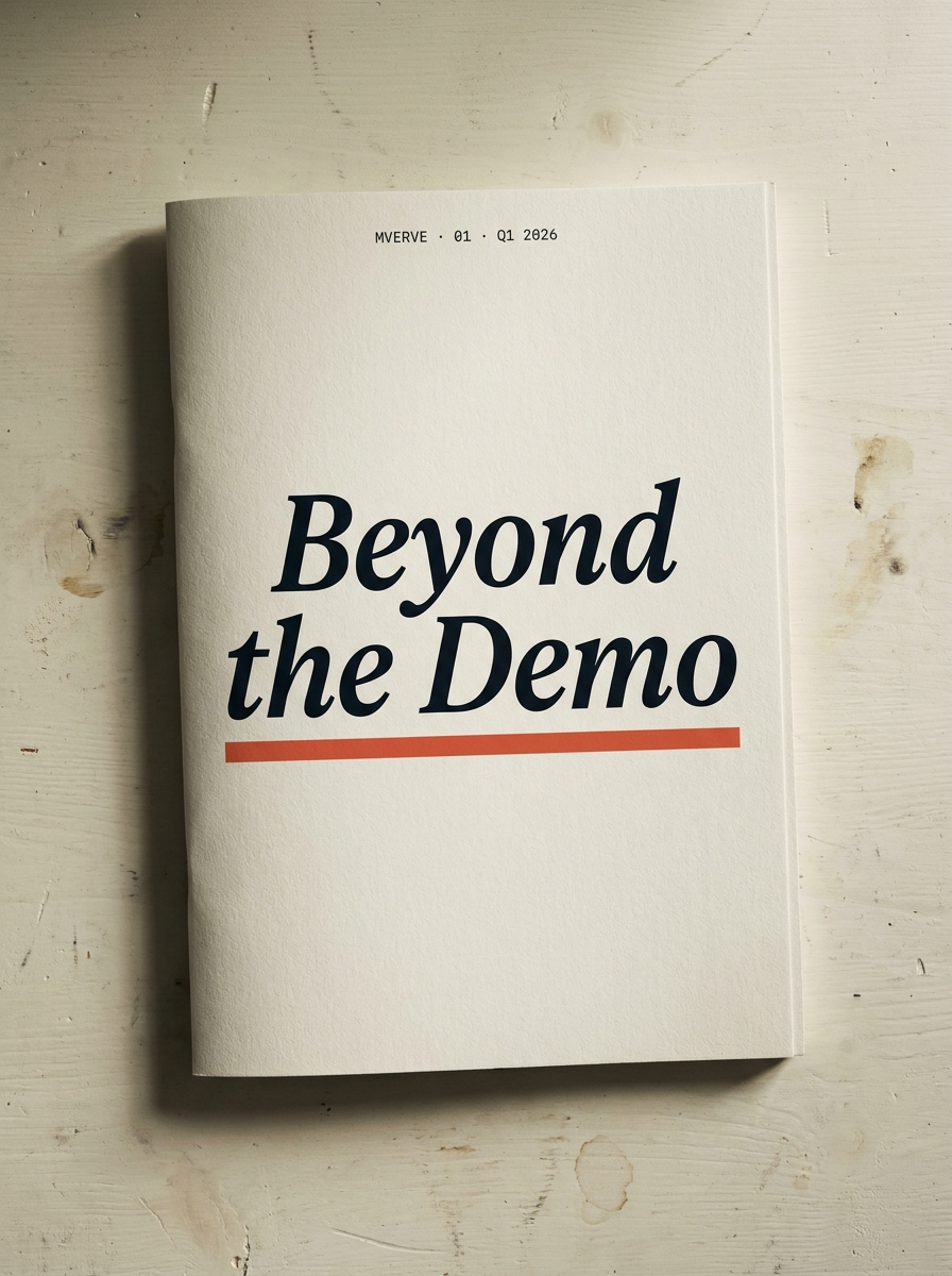 White paper cover flat-lay - Beyond the Demo
